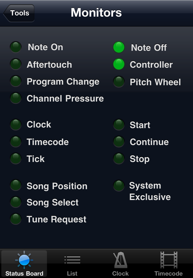 Backline MIDI